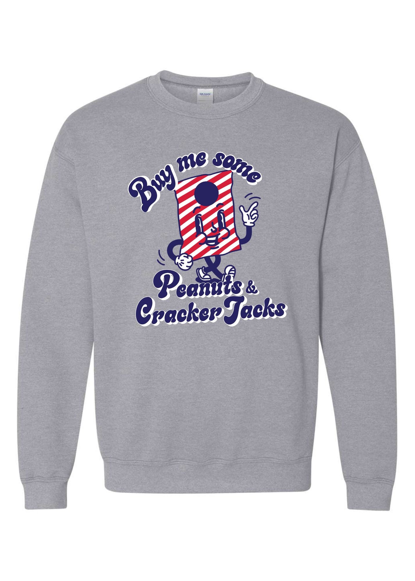 Peanuts + Cracker Jacks | Pullover | Adult-Sister Shirts-Sister Shirts, Cute & Custom Tees for Mama & Littles in Trussville, Alabama.