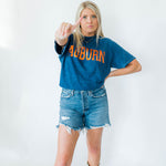 Auburn Foil | Adult Mineral Wash Tee-Womens - Tops - Tees-Sister Shirts-Sister Shirts, Cute & Custom Tees for Mama & Littles in Trussville, Alabama.