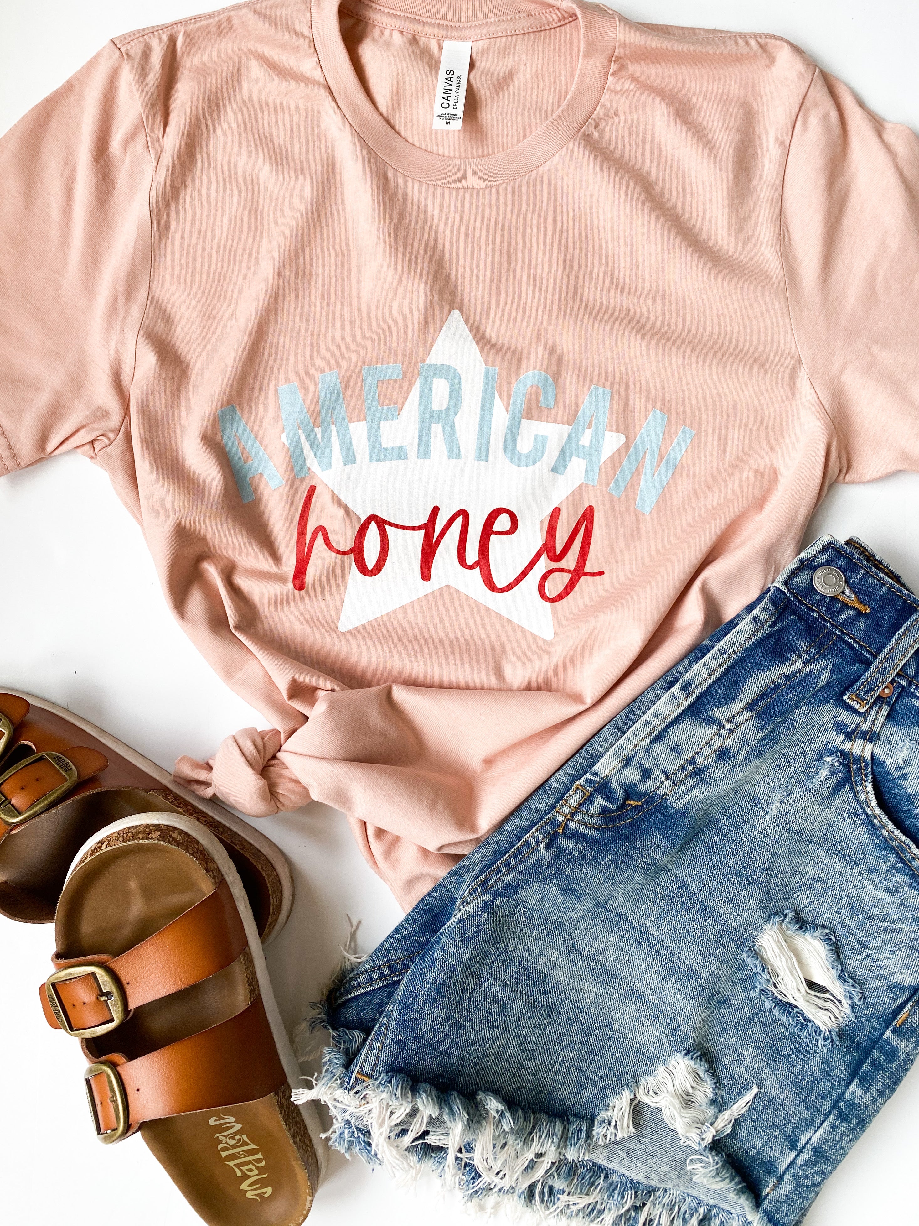 American Honey | Adult Tee-Adult Tee-Sister Shirts-Sister Shirts, Cute & Custom Tees for Mama & Littles in Trussville, Alabama.