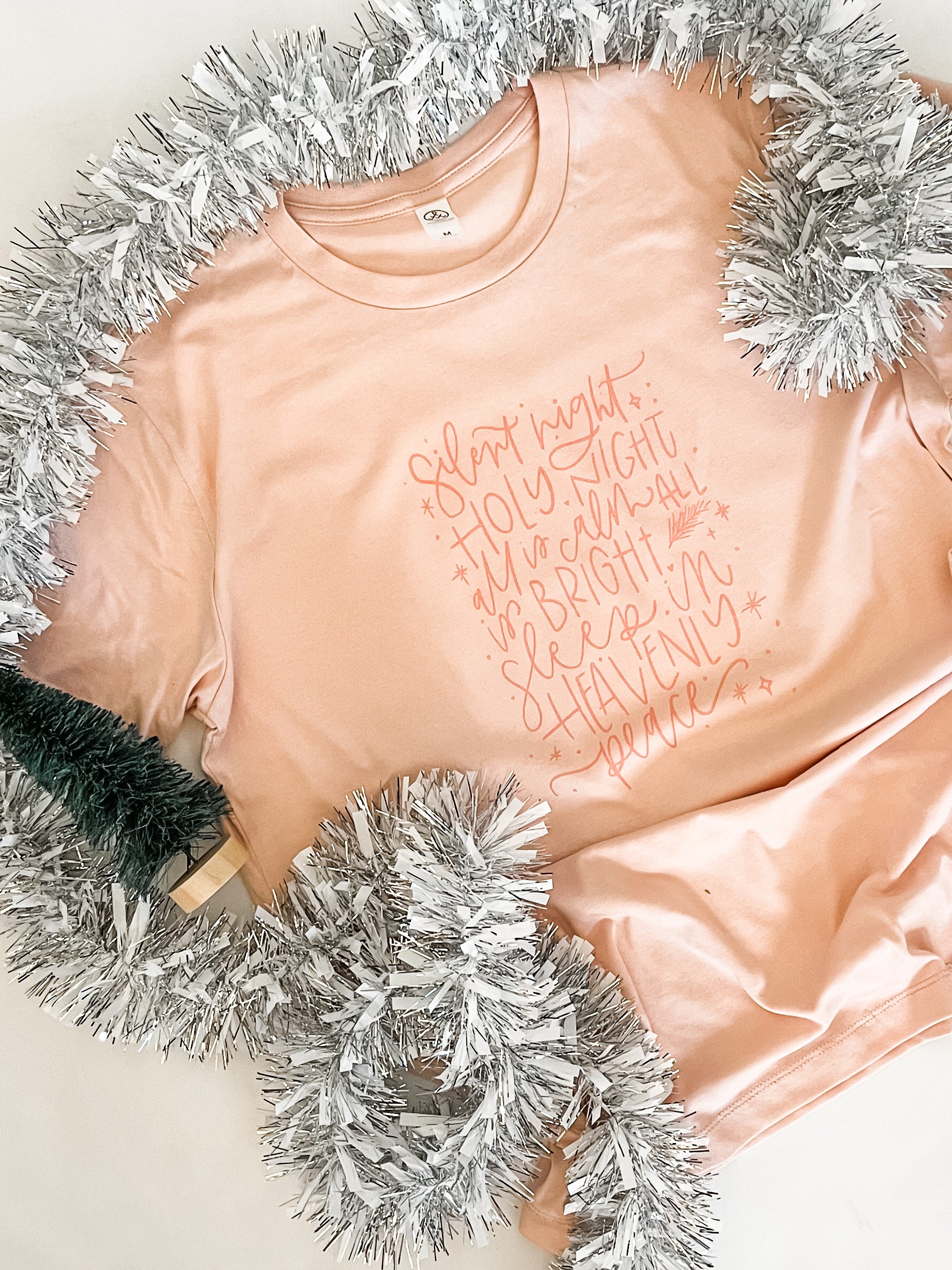 Silent Night | Adult Tee | RTS-Adult Tee-Sister Shirts-Sister Shirts, Cute & Custom Tees for Mama & Littles in Trussville, Alabama.