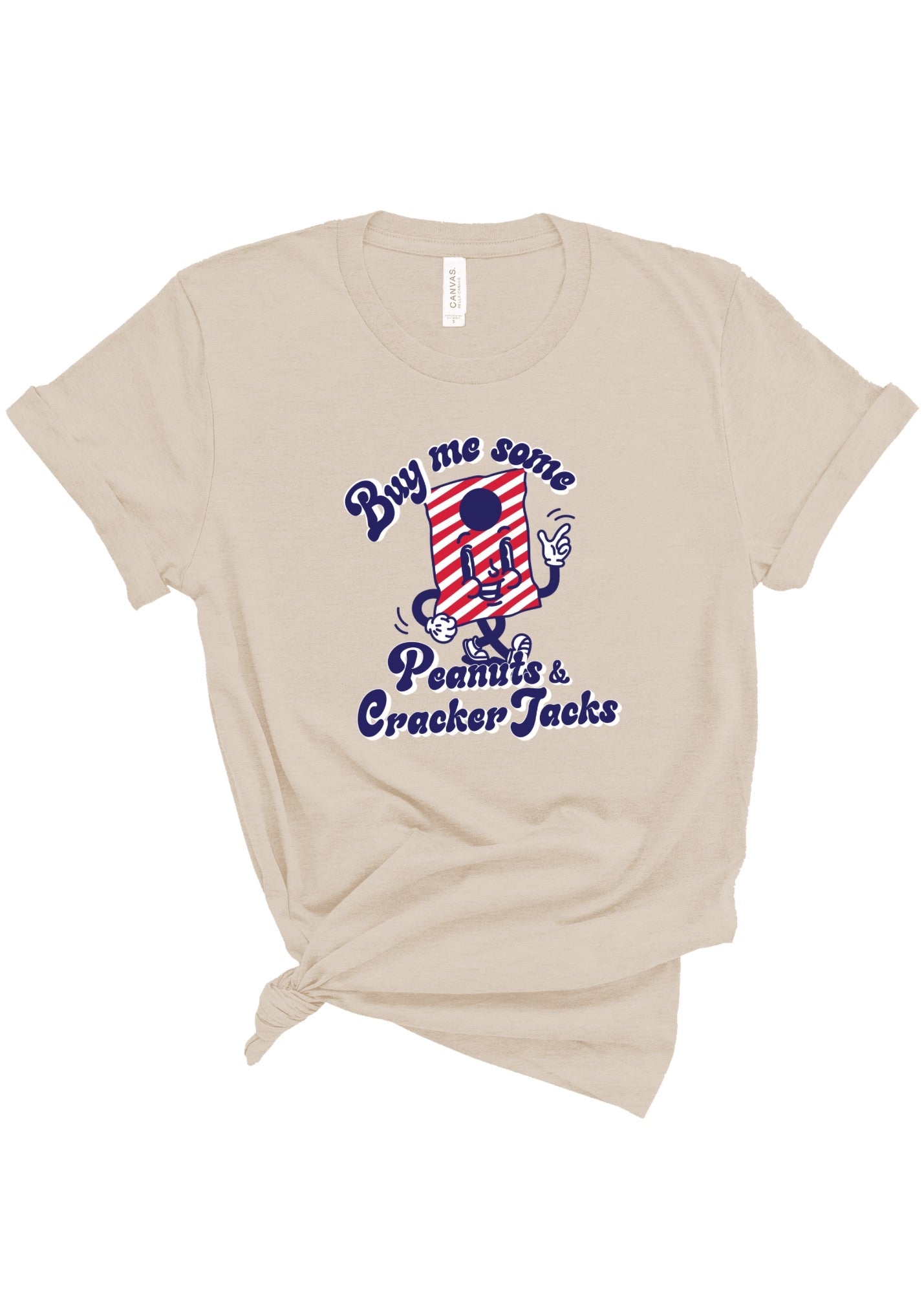 Peanuts + Cracker Jacks | Adult Tee | RTS-Sister Shirts-Sister Shirts, Cute & Custom Tees for Mama & Littles in Trussville, Alabama.
