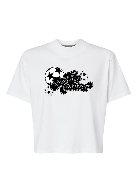 Customizable Groovy Soccer | Mom Crop Tee-Adult Tee-Sister Shirts-Sister Shirts, Cute & Custom Tees for Mama & Littles in Trussville, Alabama.