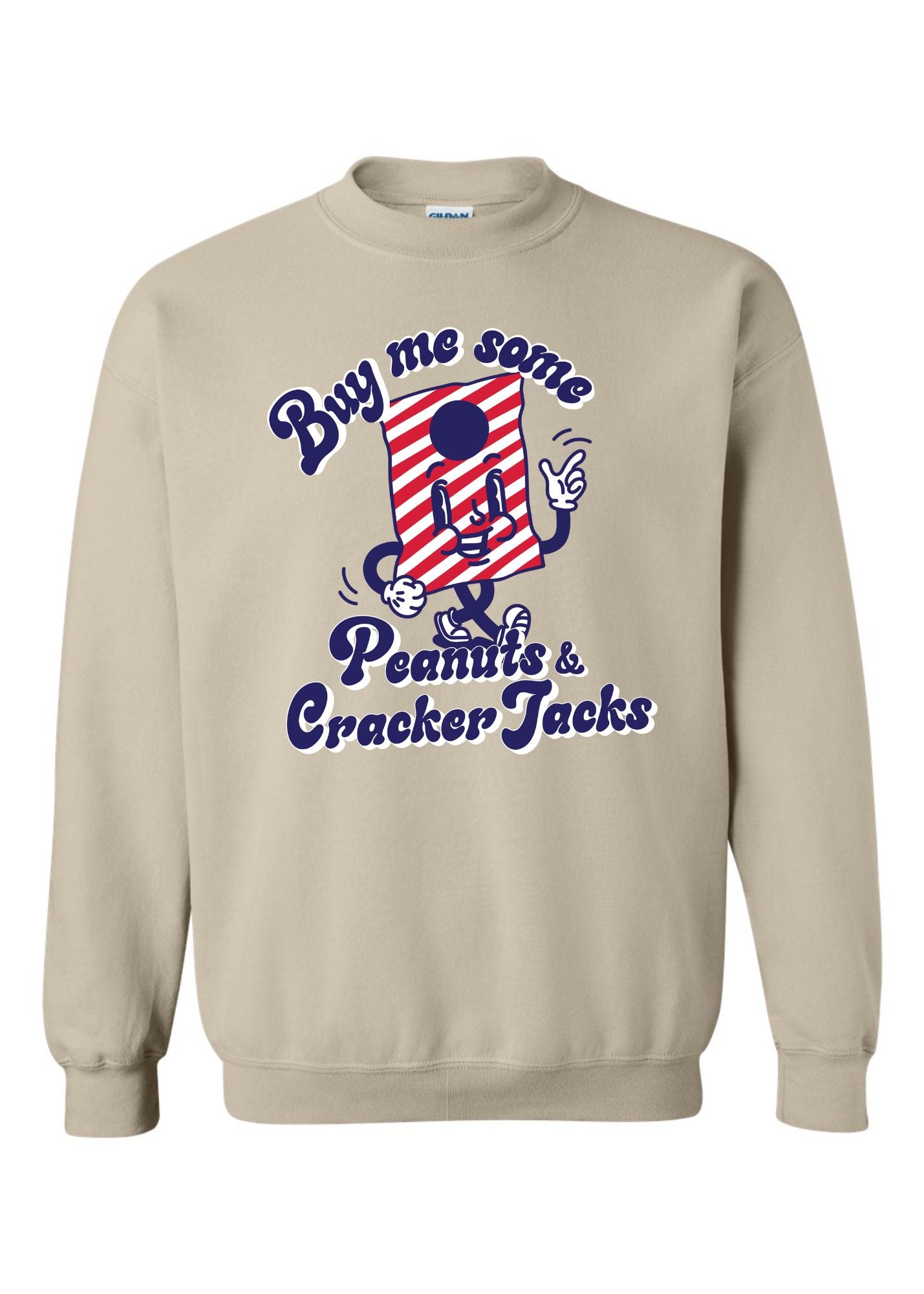 Peanuts + Cracker Jacks | Adult Crewneck-Women - Tops - Crewnecks-Sister Shirts-Sister Shirts, Cute & Custom Tees for Mama & Littles in Trussville, Alabama.