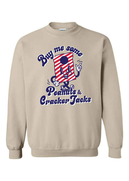Peanuts + Cracker Jacks | Pullover | Adult-Adult Crewneck-Sister Shirts-Sister Shirts, Cute & Custom Tees for Mama & Littles in Trussville, Alabama.