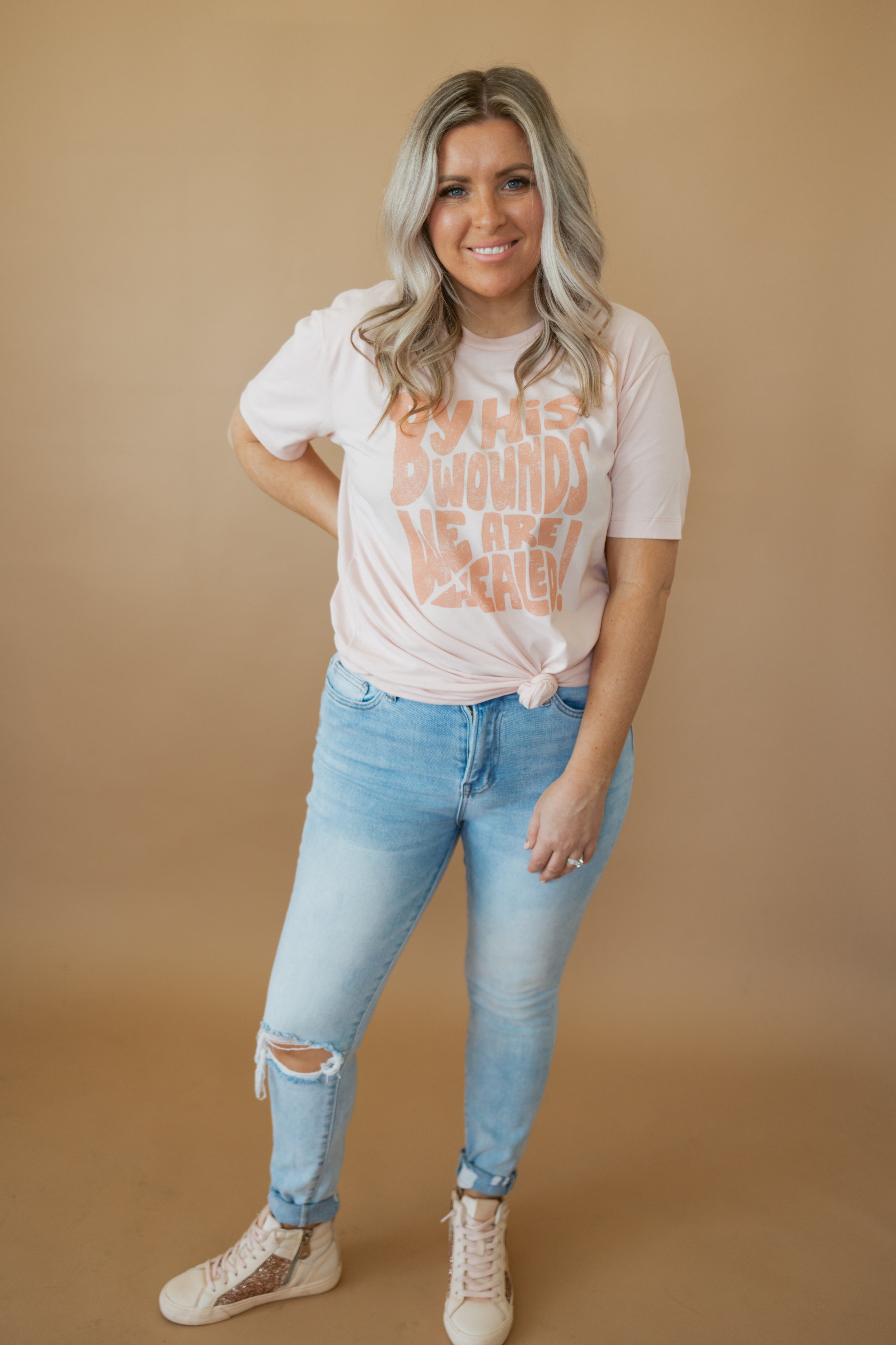 By His Wounds | Adult Tee | RTS-Adult Tee-Sister Shirts-Sister Shirts, Cute & Custom Tees for Mama & Littles in Trussville, Alabama.