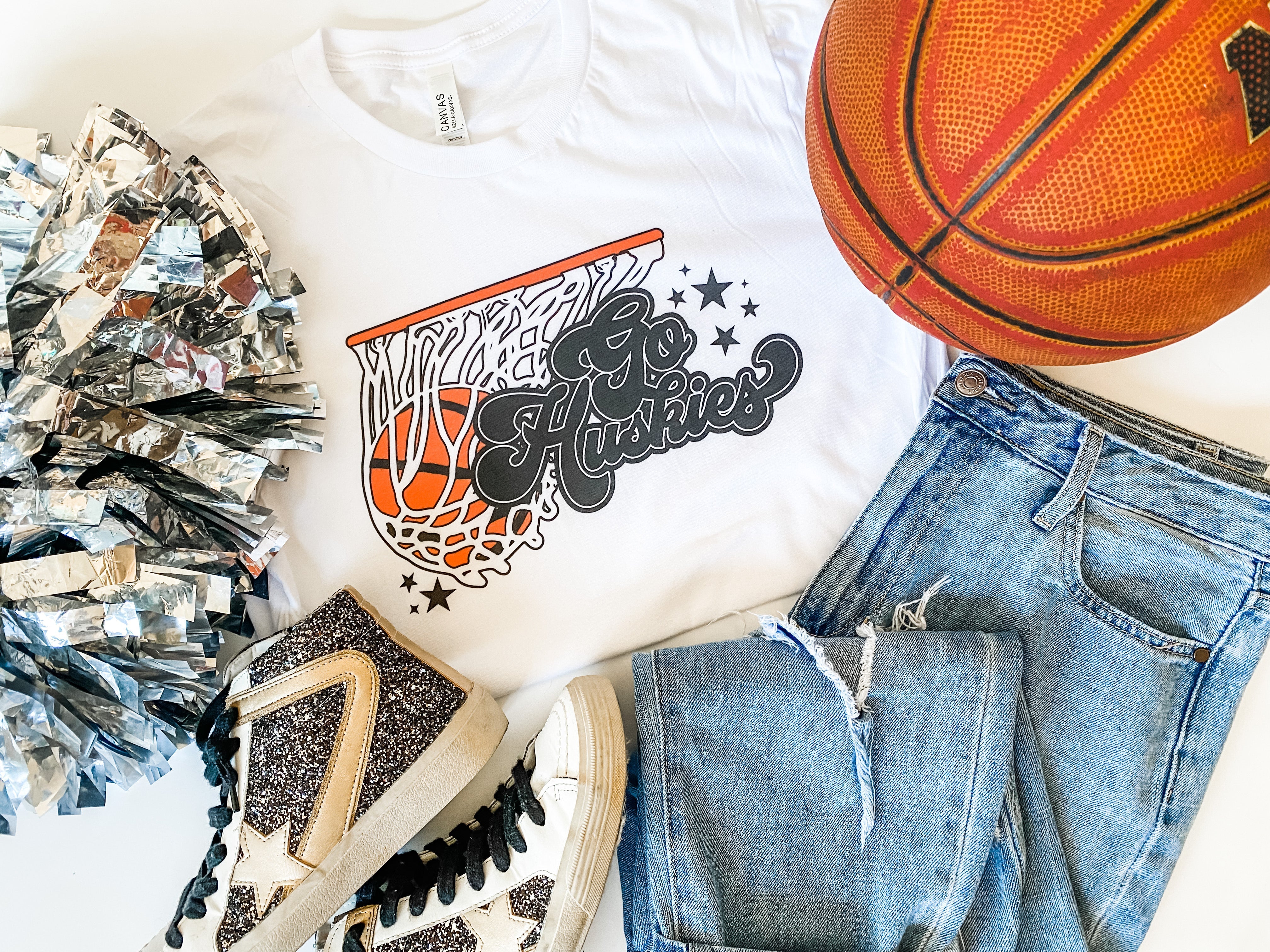 Customizable Basketball Net | Adult Tee-Womens - Tops - Tees-Sister Shirts-Sister Shirts, Cute & Custom Tees for Mama & Littles in Trussville, Alabama.