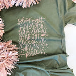 Silent Night | Adult Tee | RTS-Adult Tee-Sister Shirts-Sister Shirts, Cute & Custom Tees for Mama & Littles in Trussville, Alabama.