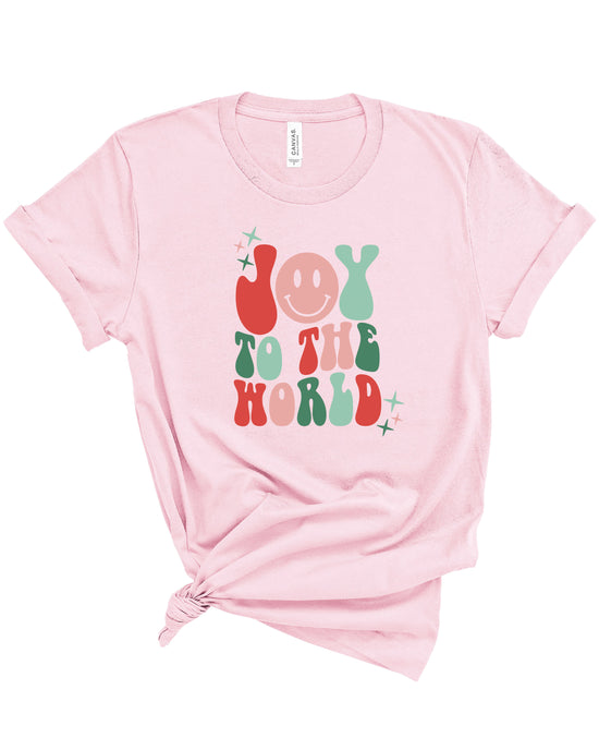 Joy To The World Happy | Kids Tee-Kids Tees-Sister Shirts-Sister Shirts, Cute & Custom Tees for Mama & Littles in Trussville, Alabama.