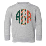 Holiday Monogram | Kids Crewneck-Kids Crewneck-Sister Shirts-Sister Shirts, Cute & Custom Tees for Mama & Littles in Trussville, Alabama.