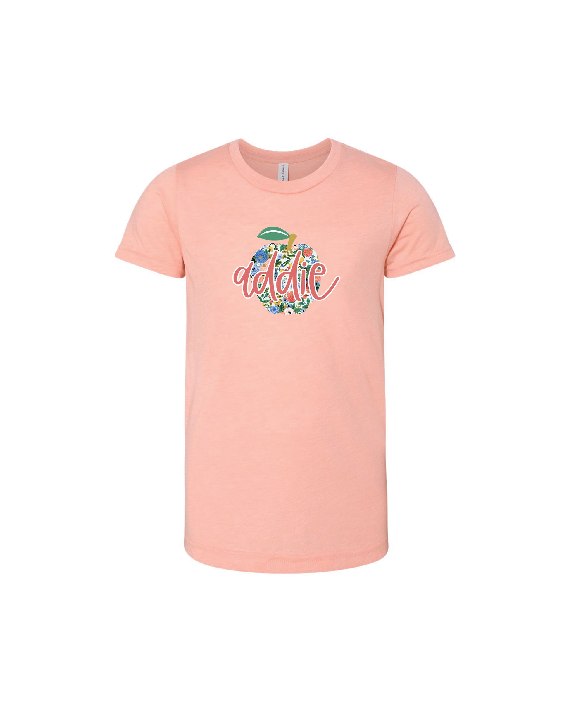 Floral Apple | Kids Tee-Kids Tees-Sister Shirts-Sister Shirts, Cute & Custom Tees for Mama & Littles in Trussville, Alabama.