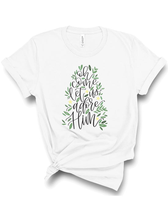 Oh Come Let Us Adore Him | Adult Tee-Adult Tee-Sister Shirts-Sister Shirts, Cute & Custom Tees for Mama & Littles in Trussville, Alabama.