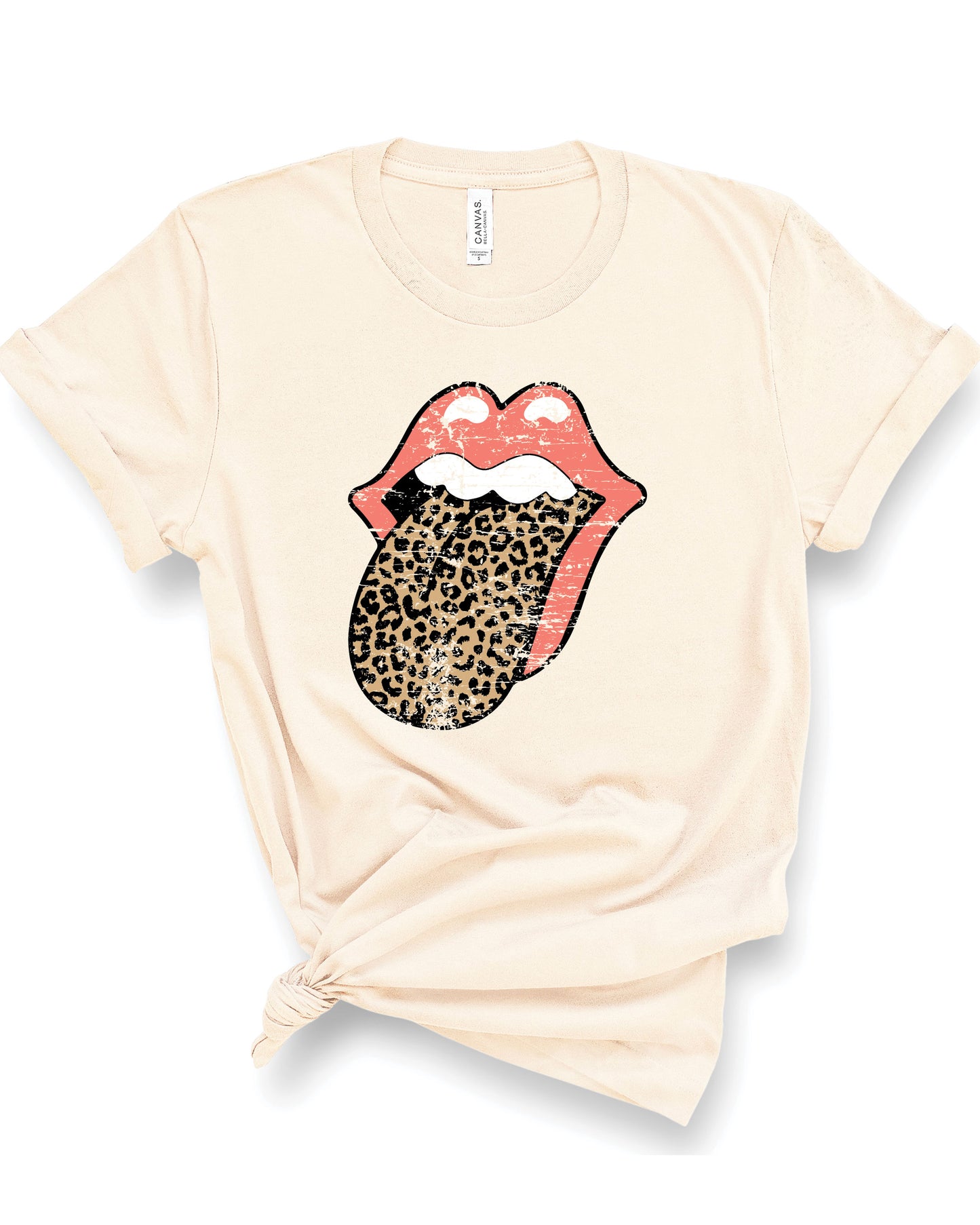 Cheetah Lips | Tee | Adult-Sister Shirts-Sister Shirts, Cute & Custom Tees for Mama & Littles in Trussville, Alabama.
