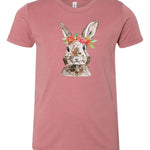 Watercolor Floral Bunny | Kids Tee-Youth - Tops - Tees-Sister Shirts-Sister Shirts, Cute & Custom Tees for Mama & Littles in Trussville, Alabama.