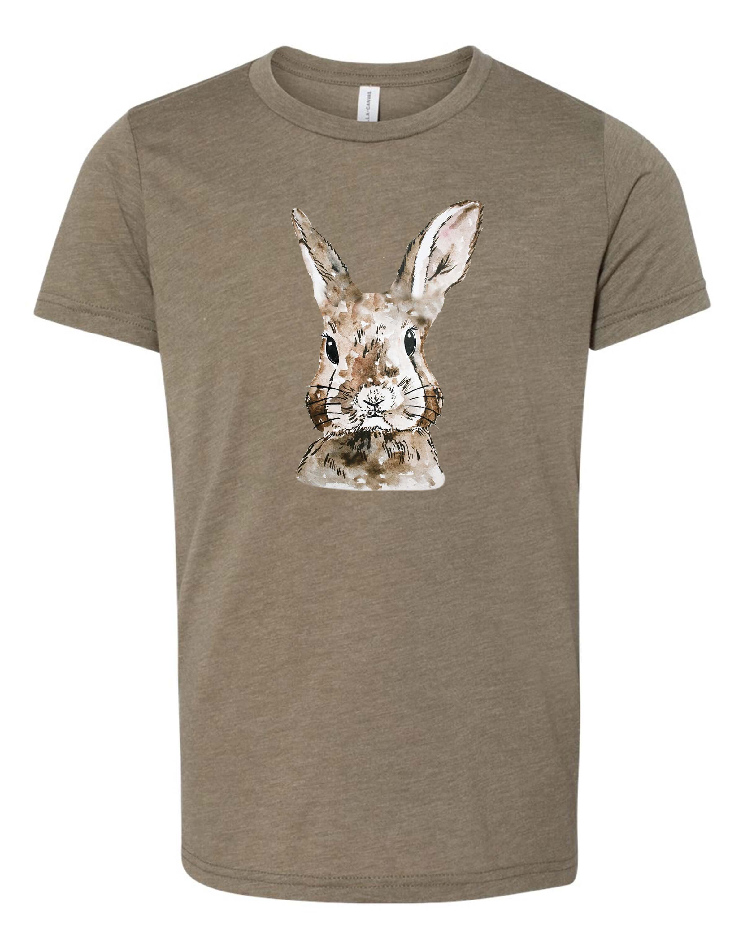 Watercolor Boy Bunny | Kids Tee-Youth - Tops - Tees-Sister Shirts-Sister Shirts, Cute & Custom Tees for Mama & Littles in Trussville, Alabama.