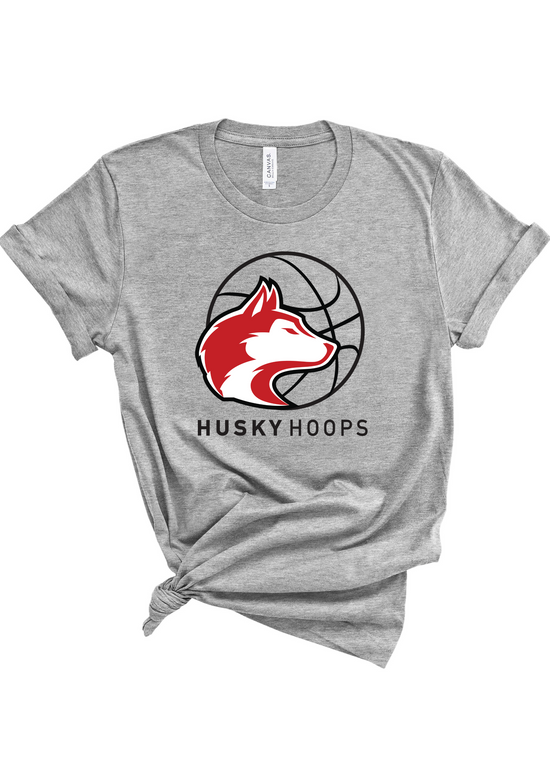 Husky Hoops | Adult Tee | RTS-Adult Tee-Sister Shirts-Sister Shirts, Cute & Custom Tees for Mama & Littles in Trussville, Alabama.