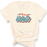 Party in the USA | Adult Tee | RTS-Adult Tee-Sister Shirts-Sister Shirts, Cute & Custom Tees for Mama & Littles in Trussville, Alabama.