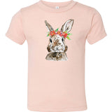 Watercolor Floral Bunny | Kids Tee-Youth - Tops - Tees-Sister Shirts-Sister Shirts, Cute & Custom Tees for Mama & Littles in Trussville, Alabama.