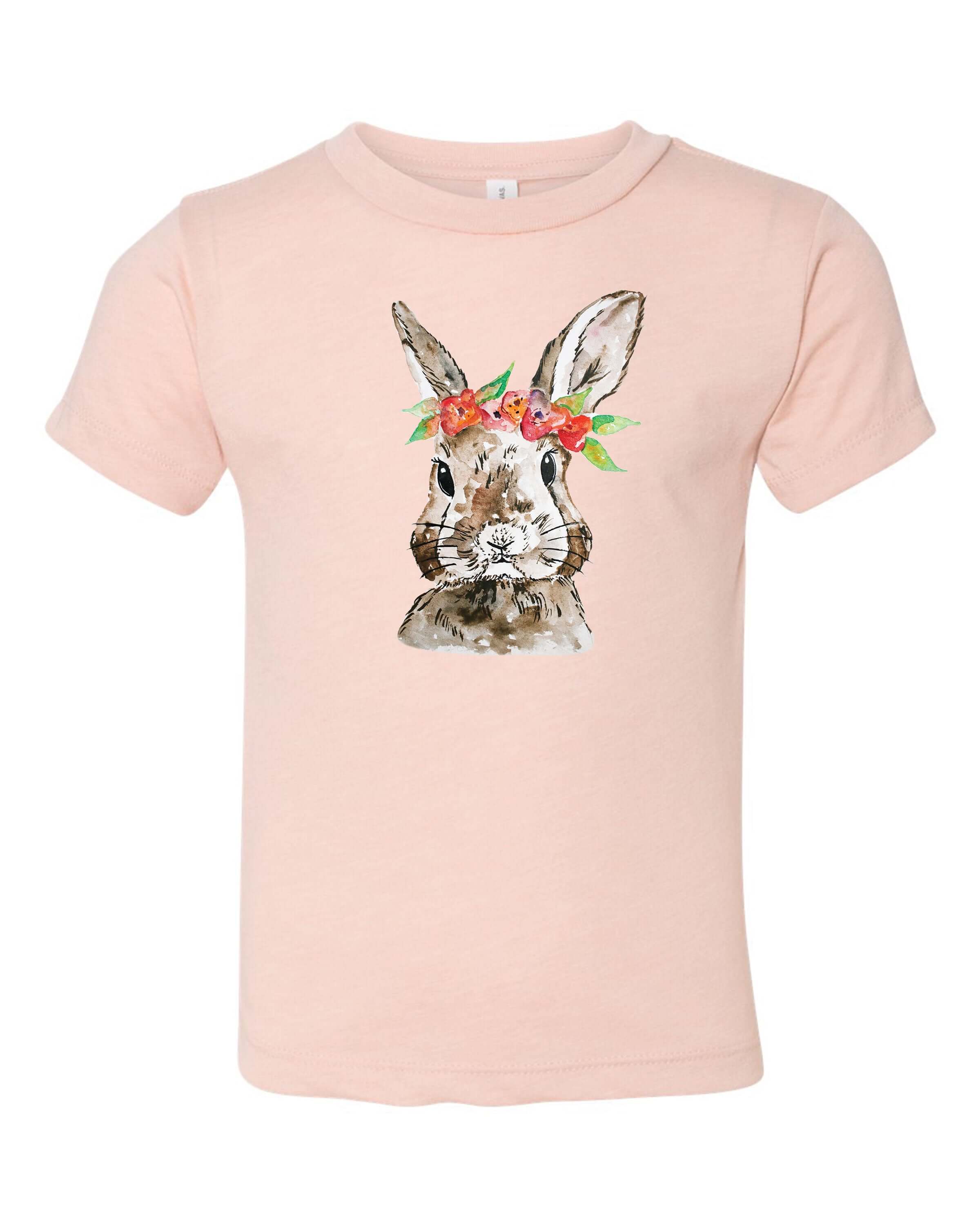 Watercolor Floral Bunny | Kids Tee-Youth - Tops - Tees-Sister Shirts-Sister Shirts, Cute & Custom Tees for Mama & Littles in Trussville, Alabama.