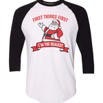 I'm the Realest Santa | Adult Raglan | RTS-Adult Tee-Sister Shirts-Sister Shirts, Cute & Custom Tees for Mama & Littles in Trussville, Alabama.