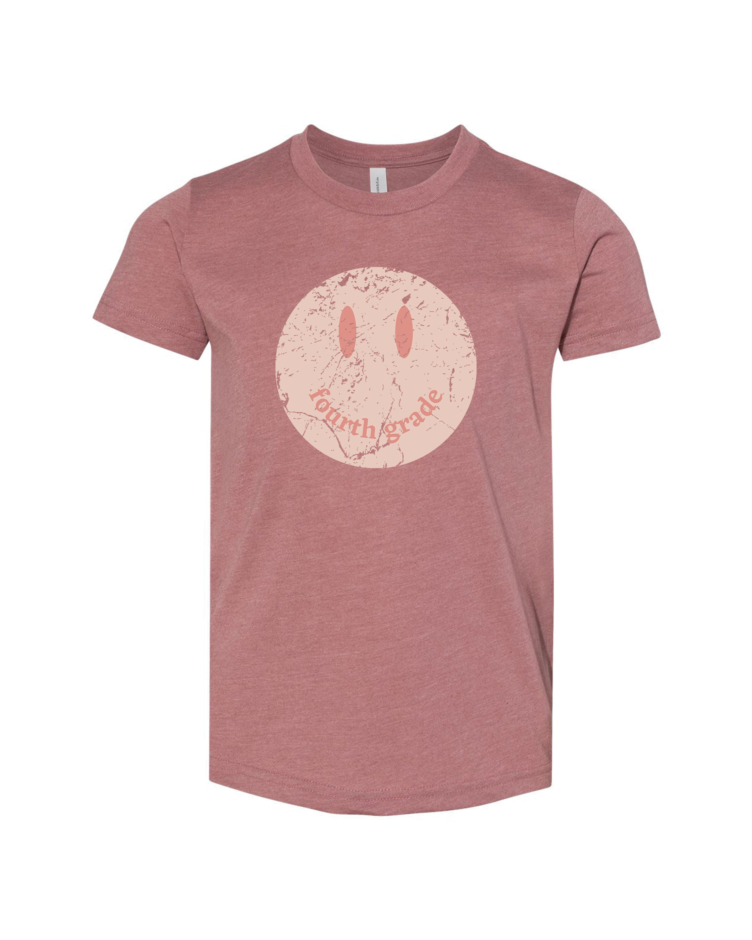 Girls Happy Face Grade | Kids Tee-Youth - Tops - Tees-Sister Shirts-Sister Shirts, Cute & Custom Tees for Mama & Littles in Trussville, Alabama.
