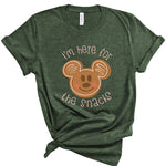 Here for the Snacks Gingerbread | Kids Tee-Kids Tees-Sister Shirts-Sister Shirts, Cute & Custom Tees for Mama & Littles in Trussville, Alabama.