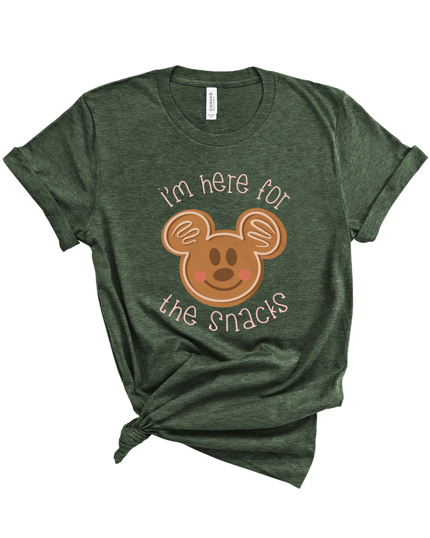 Here for the Snacks Gingerbread | Tee | Kids-Kids Tees-Sister Shirts-Sister Shirts, Cute & Custom Tees for Mama & Littles in Trussville, Alabama.