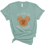 Here for the Snacks Gingerbread | Kids Tee-Kids Tees-Sister Shirts-Sister Shirts, Cute & Custom Tees for Mama & Littles in Trussville, Alabama.