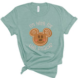 Here for the Snacks Gingerbread | Kids Tee-Kids Tees-Sister Shirts-Sister Shirts, Cute & Custom Tees for Mama & Littles in Trussville, Alabama.