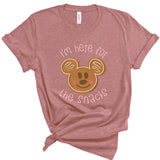 Here for the Snacks Gingerbread | Adult Tee-Adult Tee-Sister Shirts-Sister Shirts, Cute & Custom Tees for Mama & Littles in Trussville, Alabama.