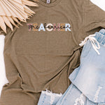 Customizable Teacher | Adult Tee-Womens - Tops - Tees-Sister Shirts-Sister Shirts, Cute & Custom Tees for Mama & Littles in Trussville, Alabama.