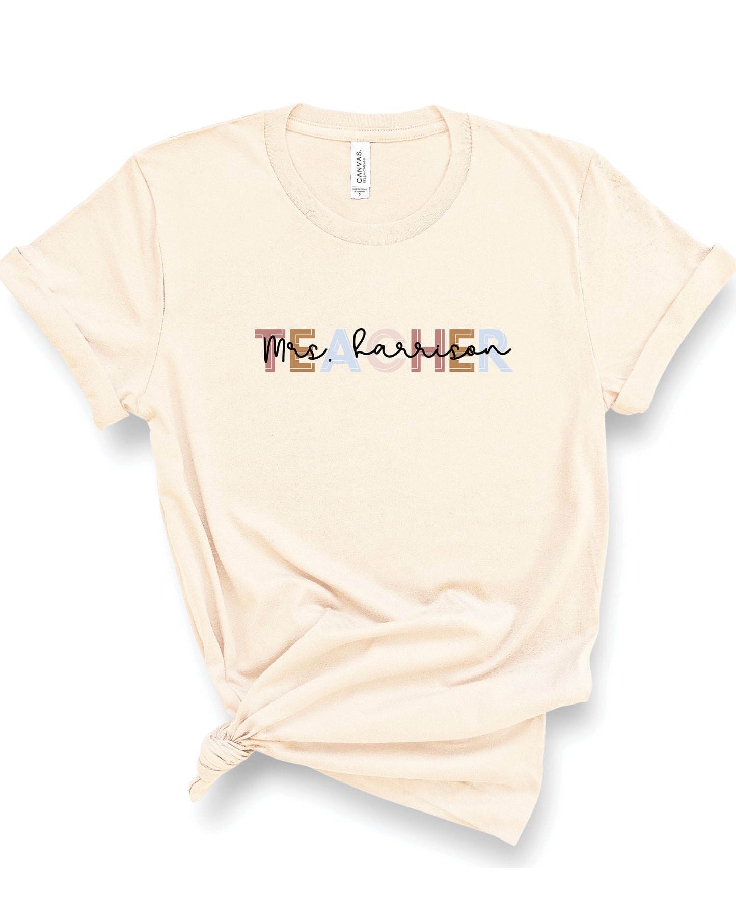 Load image into Gallery viewer, Personalized Teacher | Adult Tee-Adult Tee-Sister Shirts-Sister Shirts, Cute &amp;amp; Custom Tees for Mama &amp;amp; Littles in Trussville, Alabama.
