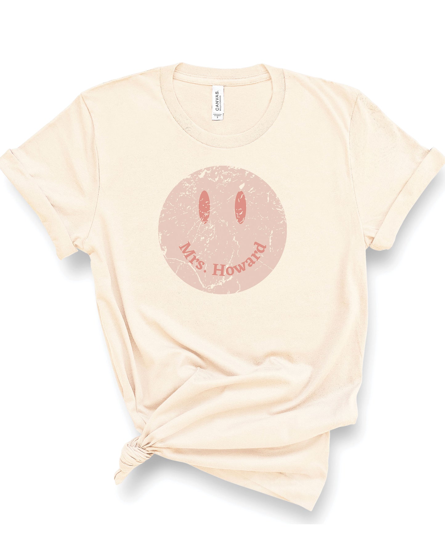 Happy Face Teacher | Adult Tee-Sister Shirts-Sister Shirts, Cute & Custom Tees for Mama & Littles in Trussville, Alabama.