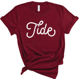 Tide Stamped Gameday | Adult Tee-Womens - Tops - Tees-Sister Shirts-Sister Shirts, Cute & Custom Tees for Mama & Littles in Trussville, Alabama.