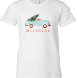 Watercolor Christmas Truck | Kids Tee-Kids Tees-Sister Shirts-Sister Shirts, Cute & Custom Tees for Mama & Littles in Trussville, Alabama.